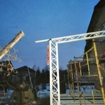 Навес веранда на сваях