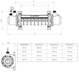 Теплообменник Elecro SST-95 95 кВт, фото 4