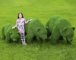 Топиари композиция медведи, Семья - газон Eco, фото 2