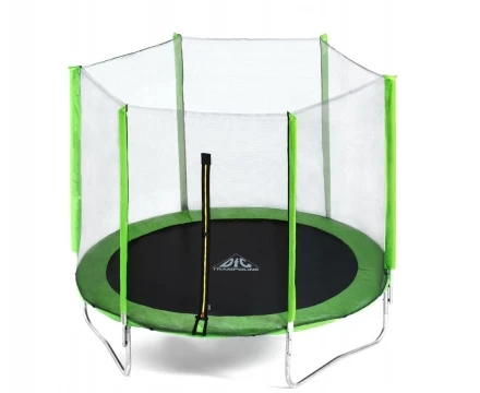 Батут DFC Trampoline Fitness 5ft наружн.сетка, св.зел. (152см), фото 1