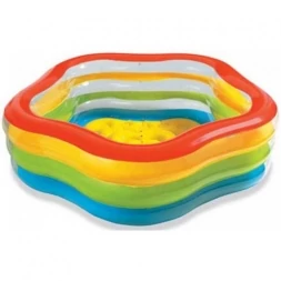 56495NP Бассейн надувной &quot;Summer colors pool&quot;, 185х180х53см