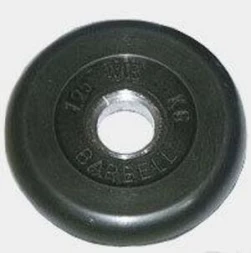 Диск обрезиненный черный d-51 mm 1,25 кг