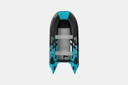 Gladiator B 330 AL LIGHT Черно-бирюзовый моторная лодка ПВХ Алюминиевый пайол, фото 1