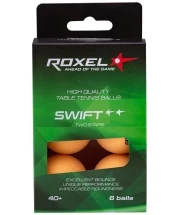 Мяч для настольного тенниса 2* Swift, оранжевый, 6 шт.