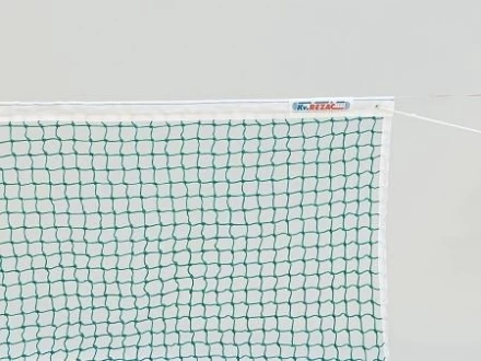 Сетка для большого тенниса тренировочная &quot;KV.REZAC&quot;, узловая, зеленая, 12,72х1,07 м., фото 1