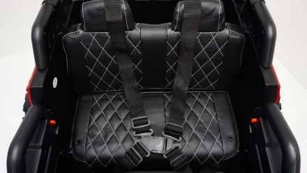 Электромобиль Jeep С555СС 4WD (ЛИЦЕНЗИОННАЯ МОДЕЛЬ) с пультом полноприводный (Вишневый глянец) c555cc, фото 4