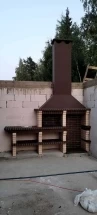 Печь Аристократ 814 Прямоугольный кирпич красный с коричневым