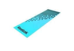 Тренировочный коврик (мат) для фитнеса мягкий Reebok (голубой-черный) RAMT-12235BL, фото 1