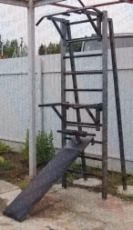 Шведская стенка для улицы EffectSport ПРОФ(У)-Т35-Б35-ДВ, фото 1