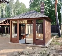 Мангальная беседка с печкой ЗАБАВА