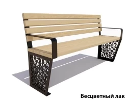 Парковая скамейка Сколково, Лиственница 0,6 м, фото 2