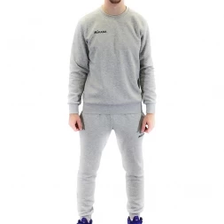 Костюм тренировочный муж. &quot;MIKASA&quot;, арт. MT547-0186-3XL, р.3XL, хлопок, полиэстер, утепл-й, св.серый