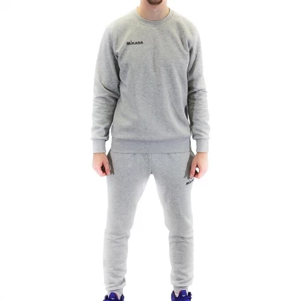 Костюм тренировочный муж. &quot;MIKASA&quot;, арт. MT547-0186-3XL, р.3XL, хлопок, полиэстер, утепл-й, св.серый, фото 1