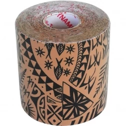 Тейп динамический Dynamic Tape, арт. DT75TT, шир. 7,5 см, дл. 5 м, телесный/черн. тату