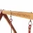 Детская деревянная игровая площадка Сибирика с двумя горками, цвет Savanna