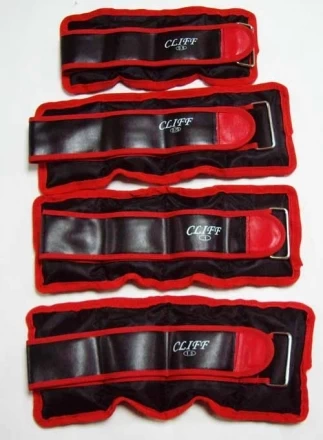 Утяжелители на ноги Cliff дробь 1,0кг (2х0,5кг), фото 1
