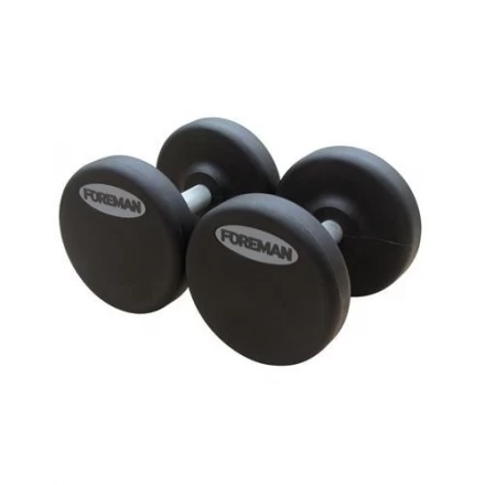 Гантели фиксированные обрезиненные FOREMAN FM/ARD-26KG, пара, фото 1