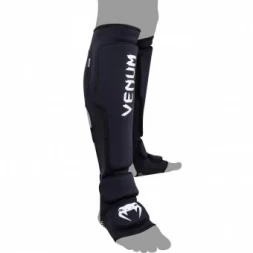 Щитки Venum Kontact Evo Shinguards - Black, фото 1