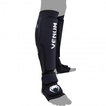 Щитки Venum Kontact Evo Shinguards - Black, фото 1