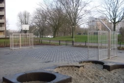 Ворота для минифутбола и стритбольная стойка  из нержавеющей стали, фото 2