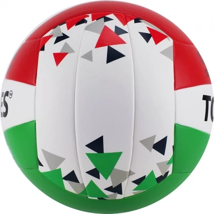 Мяч вол. &quot;TORRES BM400&quot; арт.V32015, р.5, синт. кожа (ТПУ), клееный, бут.кам., бело-крас-зелен, фото 3