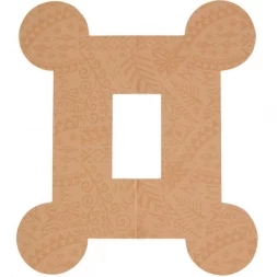 Тейп динамический PosturePals Box tape, арт. PP-Box-T, преднарезка, 5 шт. в уп., телесный, фото 1