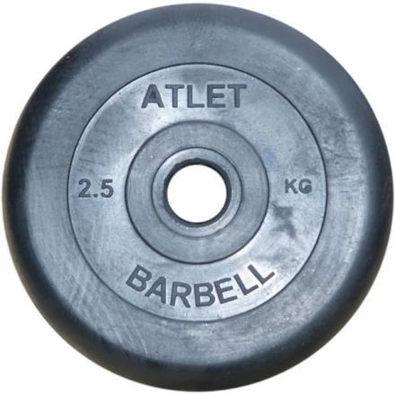 Диск обрезиненный BARBELL ATLET 25 кг / диаметр 31 мм, фото 1