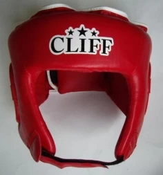 Шлем боксерский CLIFF CS-500 открытый (PVC) красный р.S