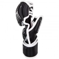 Перчатки ММА Venum Gladiator - Black/White, фото 2