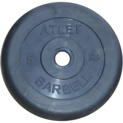 Диски обрезиненные, чёрного цвета, 31 мм, Atlet MB-AtletB31-5