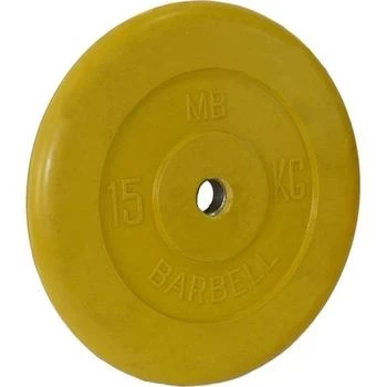 Диск обрезиненный цветной BARBELL 15 кг., d31мм, фото 1