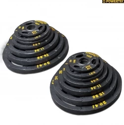 Набор олимпийских дисков для тренажеров powertec 255 LBS (116 кг), фото 2