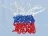 Сетка баскетбольная игровая, импорт, 3-цв., (4,0)  шт
