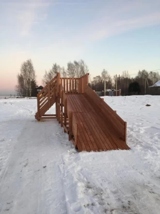 Деревянная горка SWAN-1, фото 6