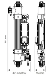 Ультрафиолетовая установка Elecro Quantum QP-65 с дозирующим насосом, фото 3