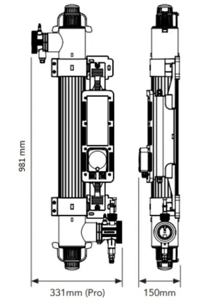Ультрафиолетовая установка Elecro Quantum QP-65 с дозирующим насосом, фото 3