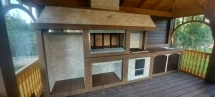 Квадратная беседка КАПРИЗ с барбекю