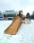 Зимняя горка Snow Fox скат 4м и 12м (две лестницы)
