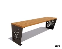 Банкетка Роза, Лиственница 1,5 м