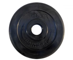 Диск обрезиненный BARBELL ATLET 15 кг / диаметр 51 мм