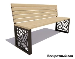 Парковая скамейка Севастополь, Лиственница (без подлокотников) 2,5 м, фото 2