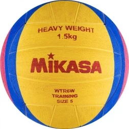 Мяч для водного поло &quot;MIKASA WTR6W&quot; р.5, муж, резина, вес 1500 г, дл. окр.68-71см, жел-син-роз