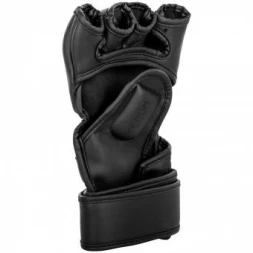 Перчатки ММА Venum Gladiator Black/Black, фото 2