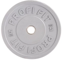 Диск для штанги каучуковый, цветной PROFI-FIT D-51,  5 кг, фото 5