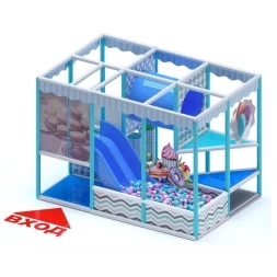 Детский игровой лабиринт &quot;Дружок XL&quot; 8.3м² (3.5*2.35*2.5м)
