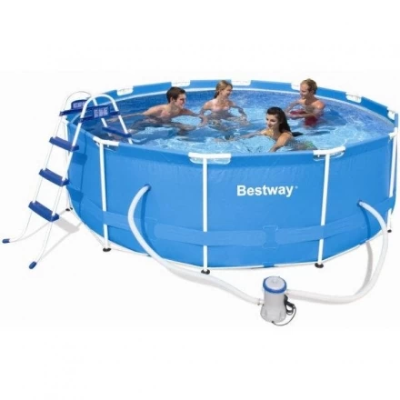 Каркасный бассейн BestWay 56260 366х100 см, 9150л, фильтр-насос 2006л/ч, фото 1