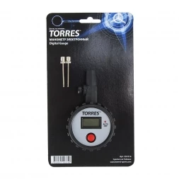 Манометр электронный &quot;TORRES&quot;,  арт.SS1014, две иглы в компл, шкала в psi, bar, kgs, kPa, черный, фото 2