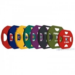 Диск X-Training уретановый цветной FOREMAN FM/UPX-10KG-GN (10 кг), фото 2
