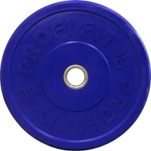 Диск для штанги каучуковый, цветной PROFI-FIT D-51, 20 кг