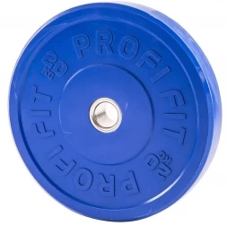 Диск для штанги каучуковый, цветной PROFI-FIT D-51, 20 кг, фото 4